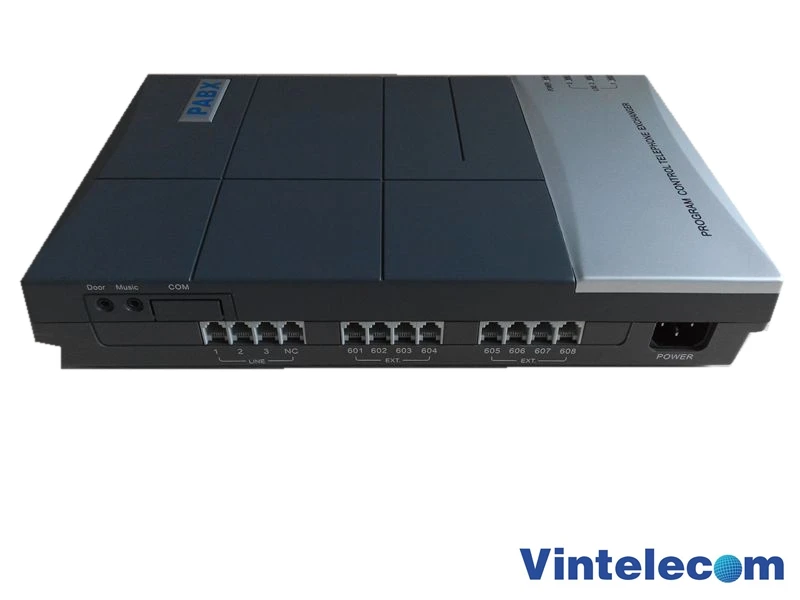 VinTelecom CS308 телефонная система/PBX/телефонный переключатель для бизнеса soho