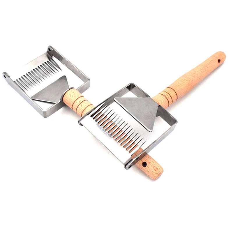 

Stainless Steel Bee Hive Uncapping Honey Fork Scraper Shovel Beekeeping Tool QJ888