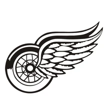 25 см в ширину Detroit Red Wings высечки виниловый автомобиль Декаль для автомобиля грузовика лобовое стекло бампер наклейка водонепроницаемый Современный художественный Декор автомобиля L169