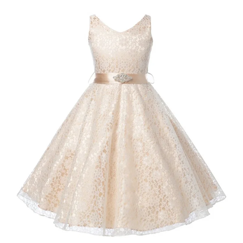 

New Brand Floral Girl Dress For Infant Kids Baby Girl Party Wear Dresses Girl Tutu Birthday Outfits 7-14 Year Children Clothing
