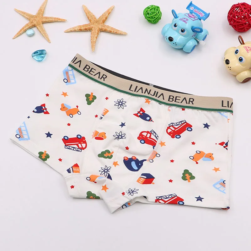 

1pcs/lot Cartoon Car Boys boxer kids underwear Briefs Underpants Boxer cool Modal Soft Children Underwear panties