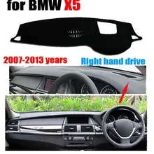 Rkac приборной панели автомобиля Чехлы для BMW X5 высокая конфигурация 2007-2013 правый руль dashmat pad Даш авто аксессуары для приборной панели