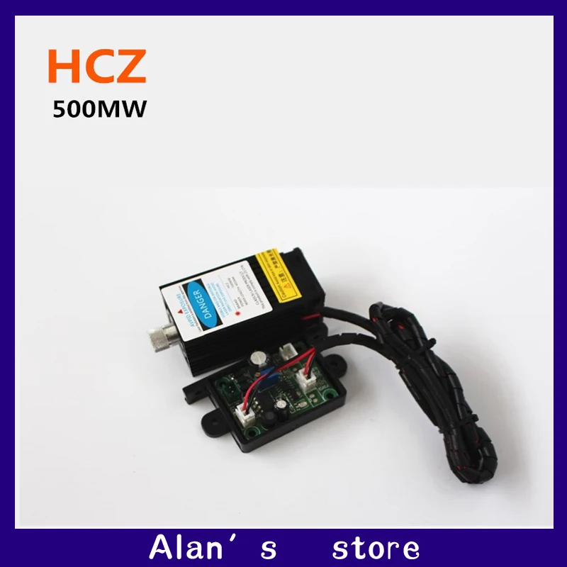 

HCZ 500mw laser High-power 450nm blue laser head module ttl co2 laser engraving cutting machine laser module red diy cnc router