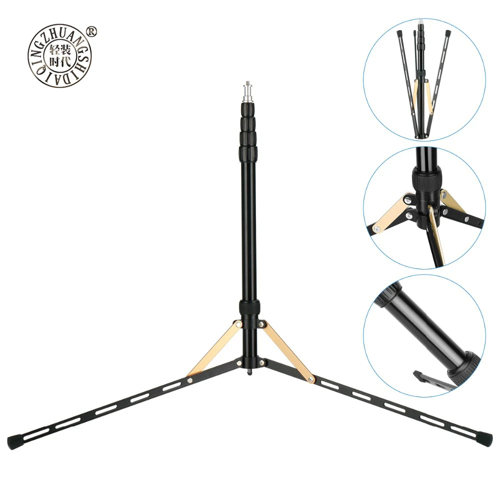 Portable 2.1M Extendable Tripod for LED Ring Light Softbox Foldable LED Video Light Stand Tripod Mo