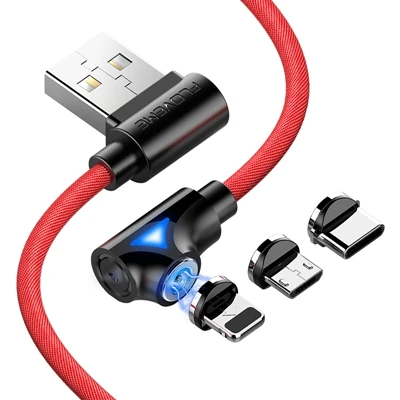 FLOVEME Магнитный USB кабель для iPhone зарядное устройство налокотник магнит микро кабель typec для samsung Xiaomi huawei зарядный провод освещает 1 м - Color: SG002