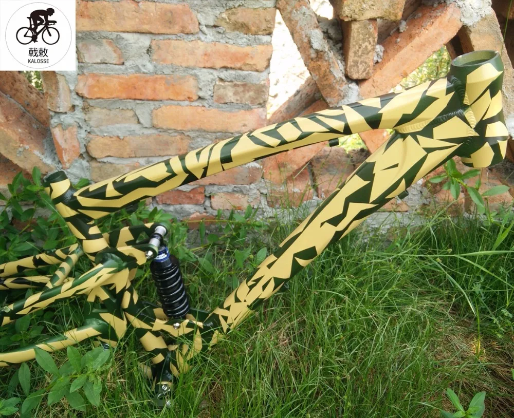 Excellent Kalosse  aluminum  BB 120mm Desert camouflage beach bike  frame  26*4.8 tires  Mountain bike alloy  frame 7