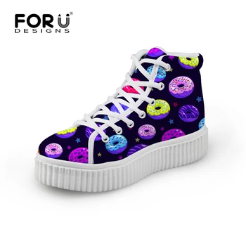 

High Upper Platform Women Shoes Lace-up Women Casual Shoes Flat Lady Girls Walking Shoes Chaussure Femme Plus Size