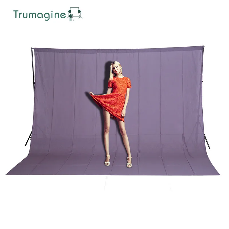 

TRUMAGINE 3*3M Cotton Photo Background Photography Backdrops Fotografia Photography studio Gray Screen Chromakey For Lighting