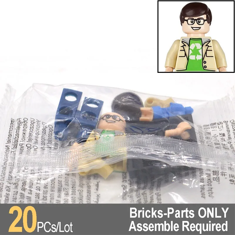 

Wholesale 20pcs/lot Leonard Penny The Big Bang Theory Building Blocks Bricks Gifts Toys for Children PG979 PG982