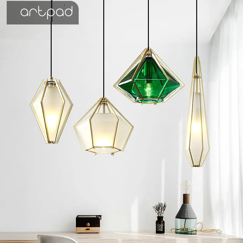 Artpad один три плафоны скандинавские стеклянные подвесные светильники гостиная столовая кухня подвесной светильник Лофт современный