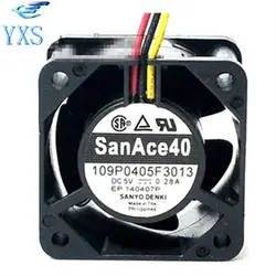 109P0405F3013 DC 5 В 0.8A 3 провода 4028 4 см 40*40*28 мм двойной шариковый подшипник охлаждения вентилятор