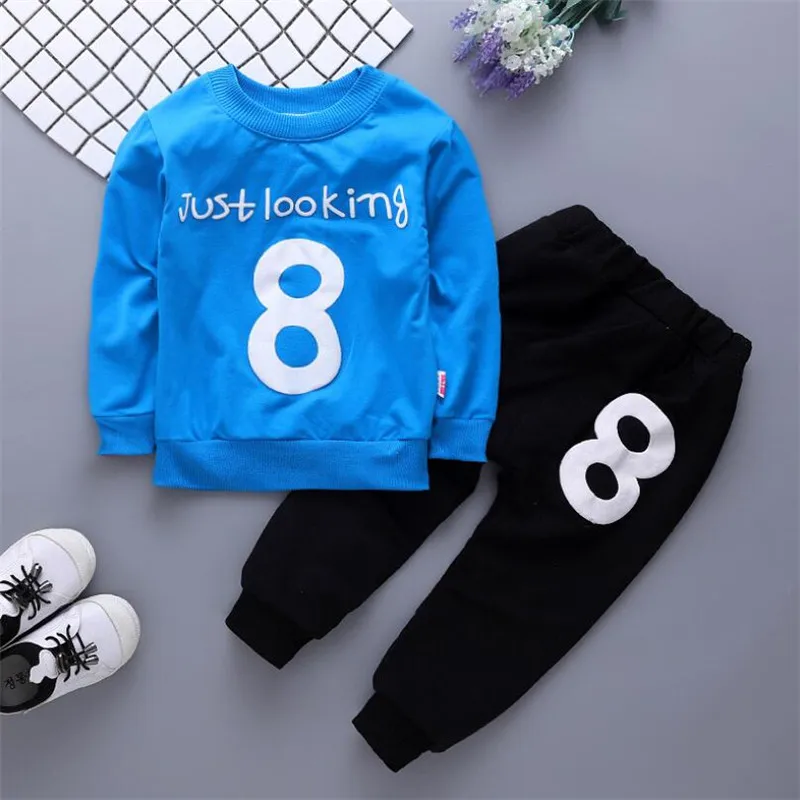 

BibiCola Children Boys Clothing Sets 3Pcs Baby Outwear + Shirt + Pants Autumn Kids Boys Clothes Sets Toddler Coats Infant Pants