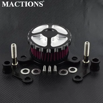

Motorcycle Air Cleaner Intake Filter Red Element Billet Aluminum For Harley XL Sportster XL883 XL1200 1991-2016 2017