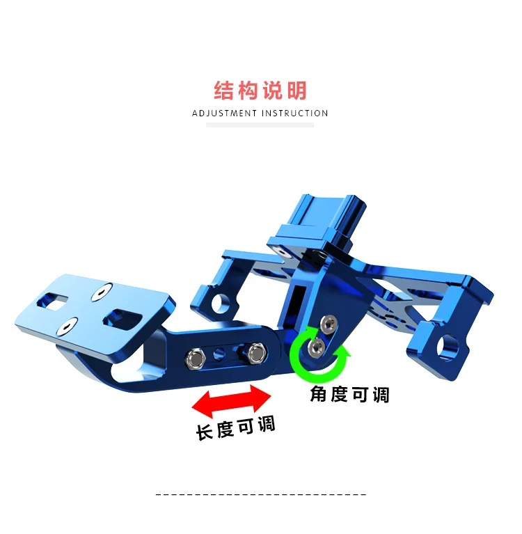 Мотоцикл Регулируемый угол алюминиевый номерной знак держатель кронштейн для Yamaha R1 R6 R3 FZ1 FZ6 MT07 MT09 XJ6 TMAX 500 530