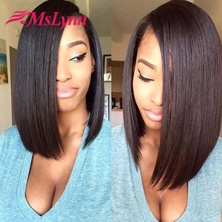 130 Density Short Bob Cut Lace Front Wig Baby Hair Straight Full Lace Human Hair Wig For Black Women 7a Perruque Cheveux Humain Human Hair Wigs Lace Human Hair Wigbobs Cut Aliexpress