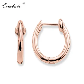 

Hoop Earring Creole Rose Gold Trendy For Women Ts High Quality Earring Thomas Style 925 Sterling Silver 2018 Fashion Jewelry