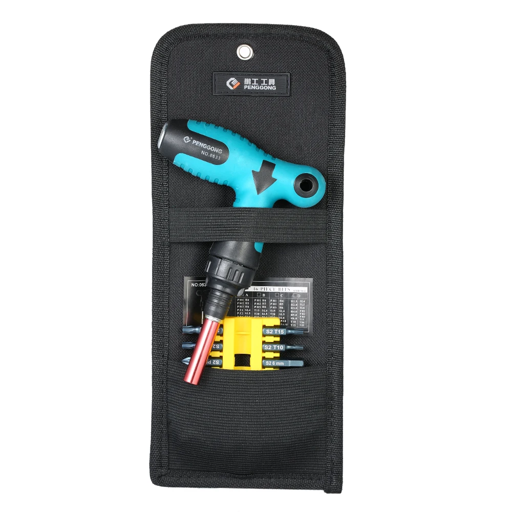 

17PCS Retractable Magnetic Sockets Screwdrivers Set with Hex Torx Slotted Phillips Bits Repair Tools Kit For Home Appliances