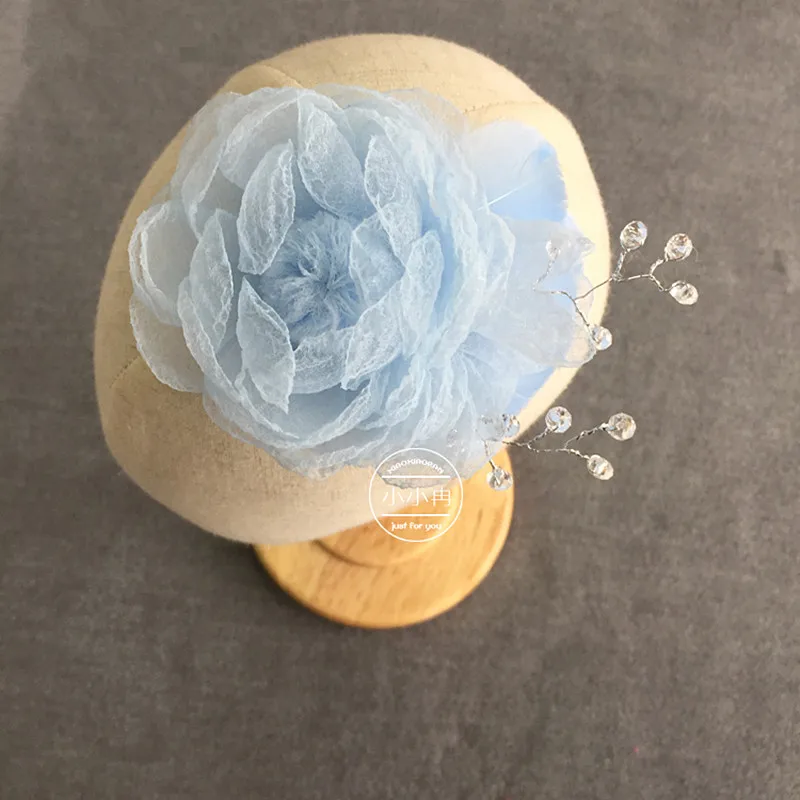

BBWOWLIN 0-2 Years Baby Blue Hairpin Headwear Hair Accessories for Baby Girl Dress 109