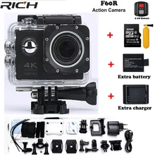Богатая обновленная версия F60/F60R Go Pro Стиль Ultra HD 4 k экшн-камера Wifi 2,0 экран 170 широкоугольный объектив Водонепроницаемая Экшн-камера