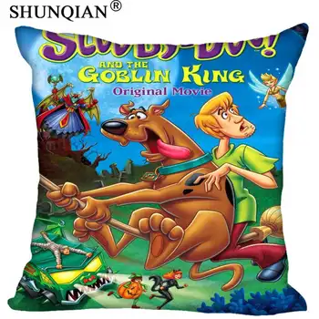 

New Custom Scooby Doo Pillowcase zipper Two sides 35x35cm 40x40cm 45x45cm 50x50cm 60x60cm Custom your image