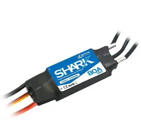 

ZTW Shark 80A BEC Waterproof brushless ESC For Boat With Water-cooling System RC boat model