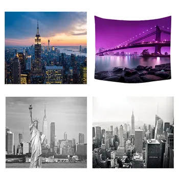 

Modern Scenic Printing Tapestry Artificial Building Wall Hanging Tapestry Wall Bedspread Beach Towel Mat Blanket Table 130x150CM