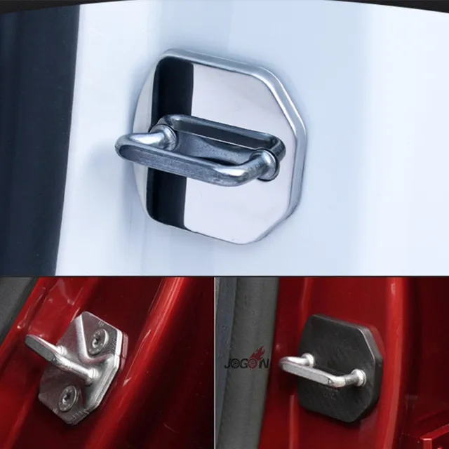 Car Door Lock Buckle Striker Cover Trim Sticker Case For Ford Everest