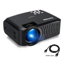 ABS Portable LCD Projector Multimedia Home Theater Support 1080P HDMI USB TF Card AV