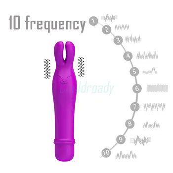 Powerful 10 Frequency Silicone Rabbit Vibe Bullet Vibrator Clitoris Stimulation Mini G-spot Dildo Vibrator Sex Toys for Women 2