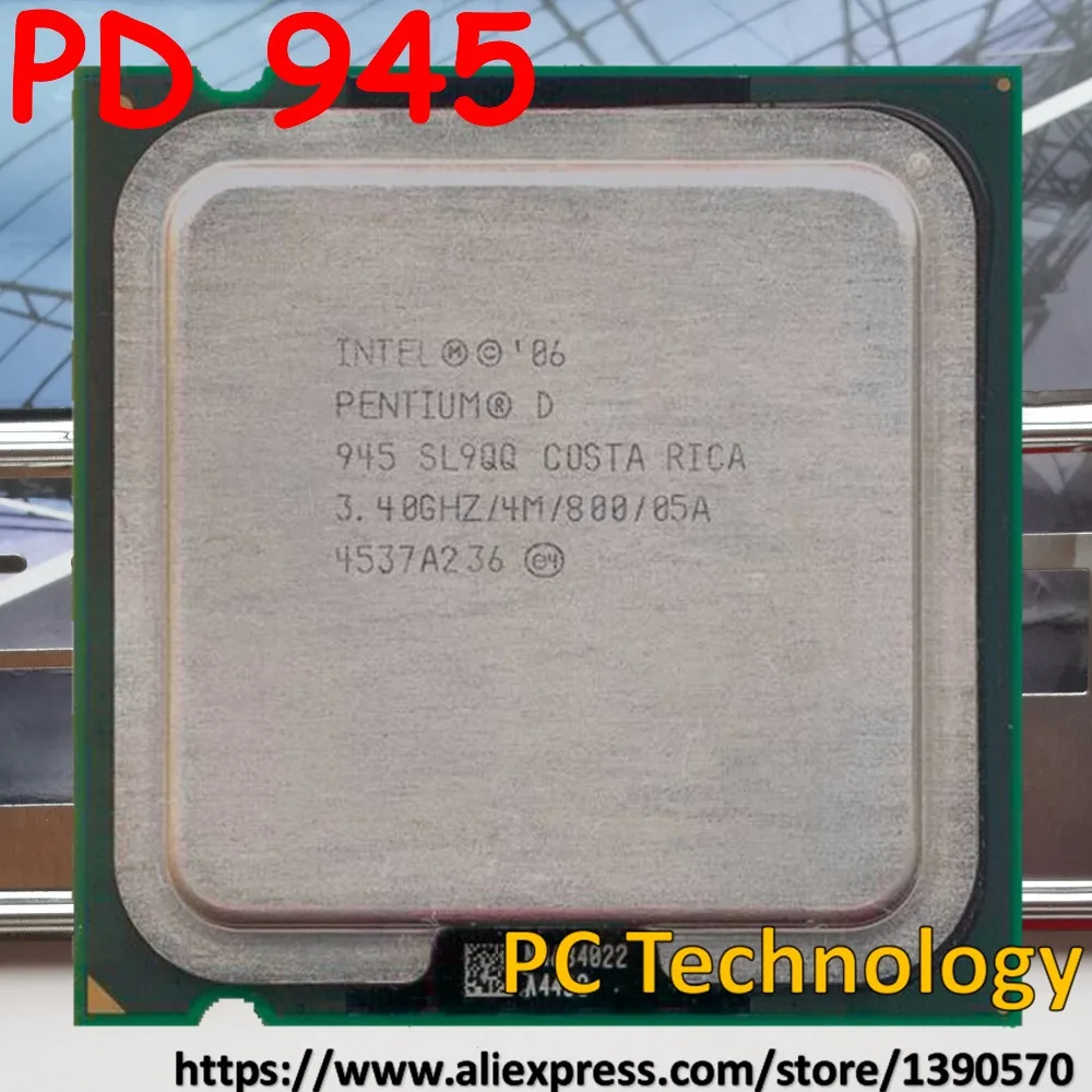 Intel pentium pd 945 desktops pd945 cpu, pentium d 945 3.4ghz 4m 800mhz lga775, frete grátis envio dentro de 1 dia