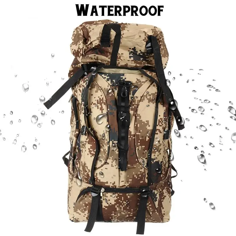 

Waterproof 100L Outdoor Sport Military Tactical climbing mountaineering Backpack Camping Hiking Trekking Rucksack Travel Bag