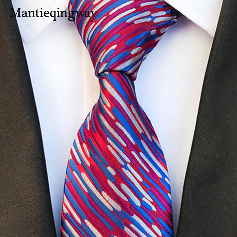 

Mantieqingway 8cm Polyester Ties for Men's Suits Paisley Floral Printed Neck Ties Corbatas Fashion GroomsTies Vestidos Cravat