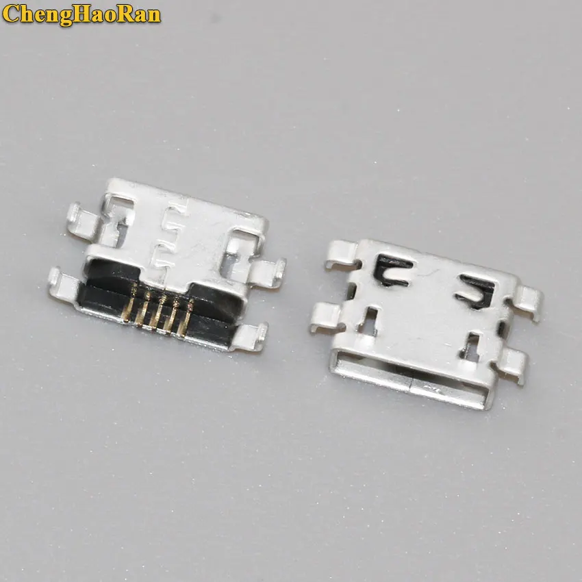 

ChengHaoRan 5p Micro USB Jack USB Connector Charge Socket 5Pin without Edge Crul Square Mouth for Mobile Phone Tablet PC