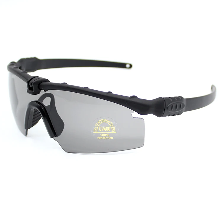 Тактические поляризационные очки с 4 линзами, мужские солнцезащитные очки UV400, военные очки для стрельбы, охоты, спорта на открытом воздухе, защитные очки