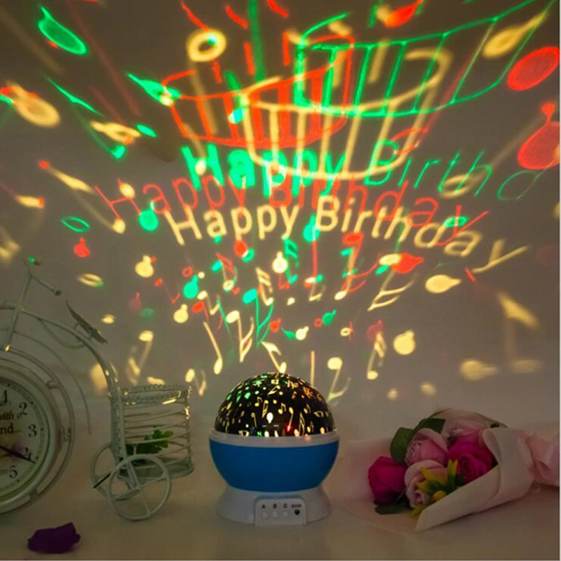 Night Light Stars Starry Sky LED Night Light Projector Moon Lamp Battery USB Kids Gifts Children Bedroom Lamp Projection Lamp (5)