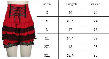 Girl-Fashion-Cute-Black-Gothic-Steampunk-Lolita-Ruffle-Lace-Pumpkin-Bloomers-Cotton-High-Waist-Shorts-Cosplay