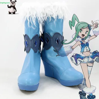 

Pokemon Lisia Blue Cosplay Shoes Boots Newest Custom Made For Halloween CosplayLove
