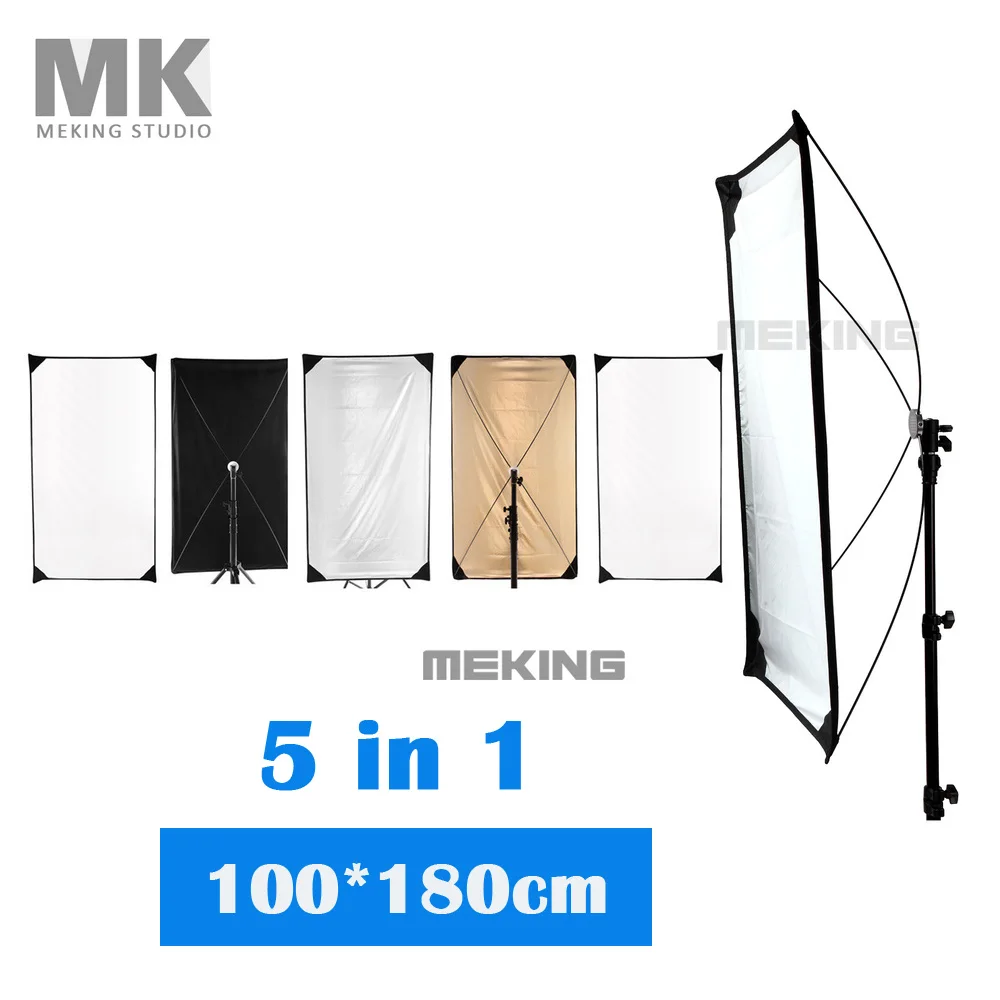 5 in 1 Lighting Photo Reflector 100*180cm 40 71inch Photography Light
