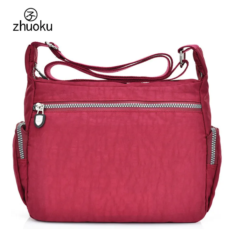 المرأة حقيبة ساعي متعددة جيب الإناث حقائب كتف Crossbody حقائب للنساء حقيبة شاطئية نوعية جيدة النايلون sac ZK755 المرأة حقيبة ساعي متعددة جيب الإناث حقائب كتف Crossbody حقائب للنساء حقيبة شاطئية نوعية جيدة النايلون sac ZK755