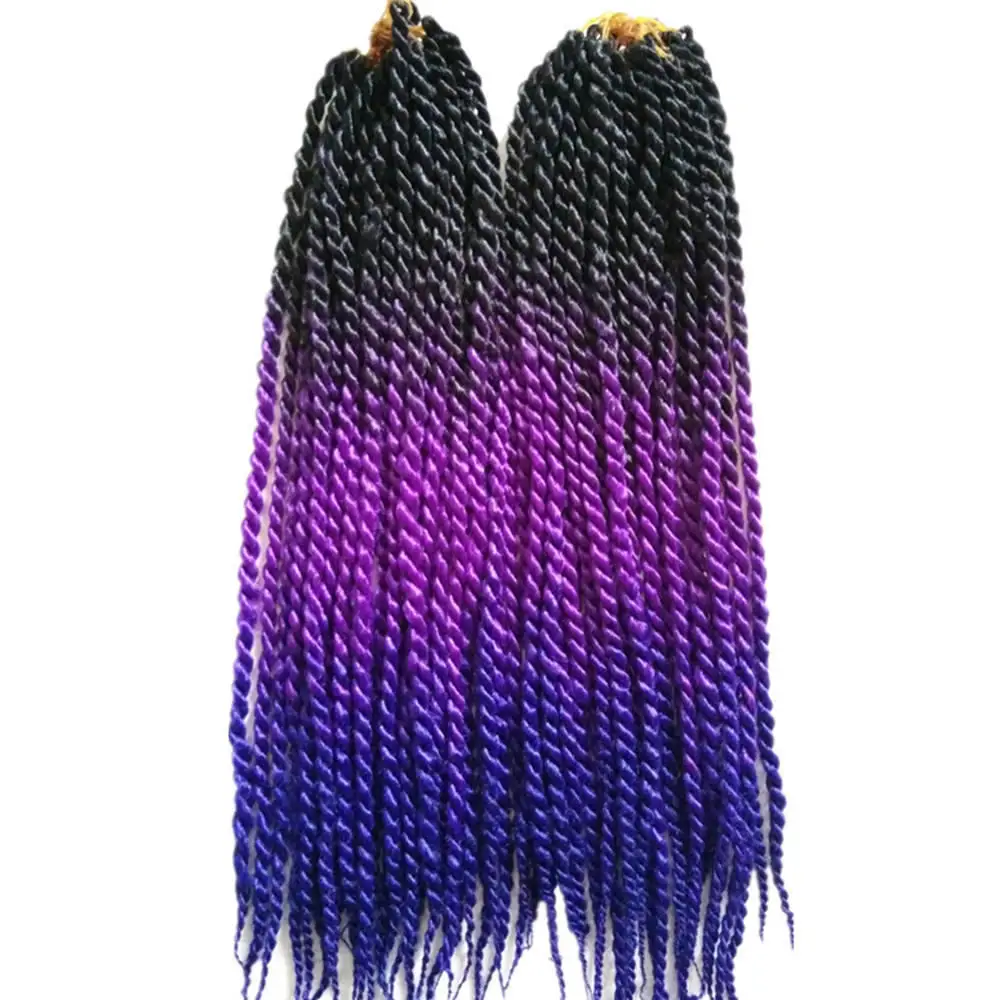 purple blue braiding hair__