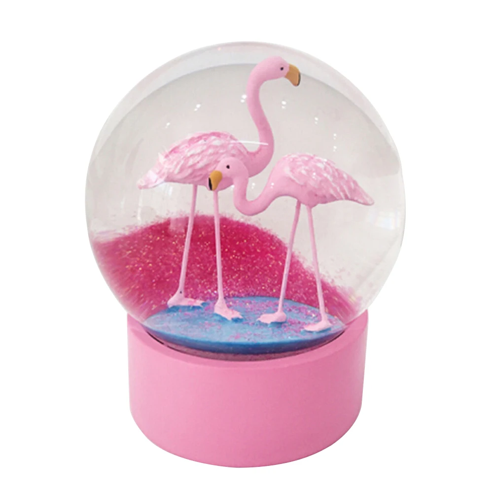 1 шт. креативные романтические декоративные очаровательные Фламинго снежные шары хрустальный шар подарки на день рождения домашние настольные поделки