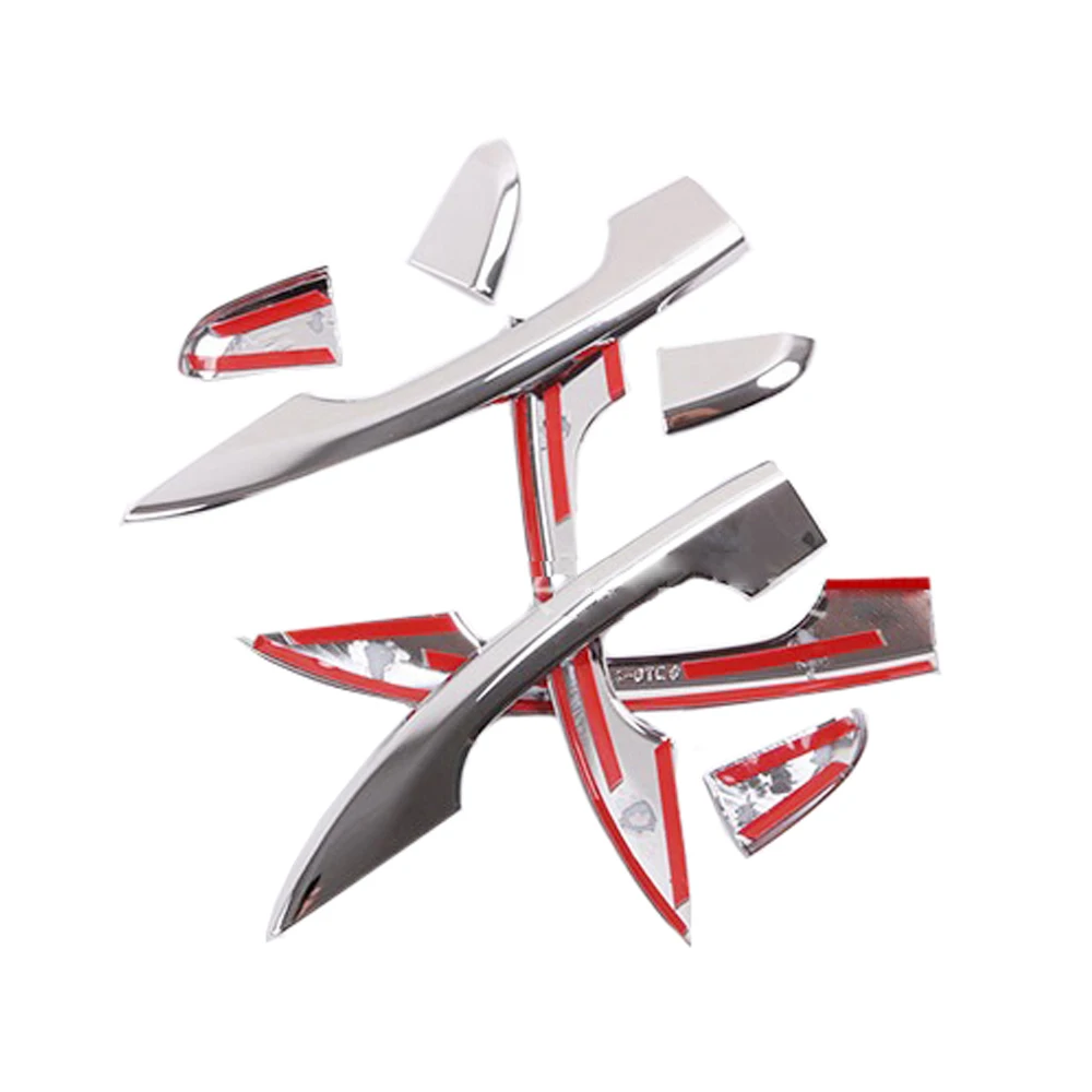 For Honda Accord 2018 Side Door Handle Cover Trim With Smart Key Holes Chrome 8pcs-1