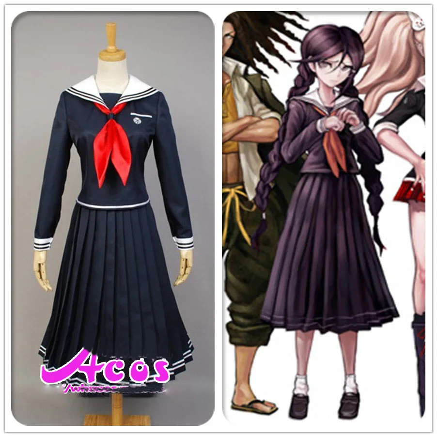 Danganronpa Dangan-Ronpa 2 фукава Токо Косплей Костюм Школьная форма костюм на заказ