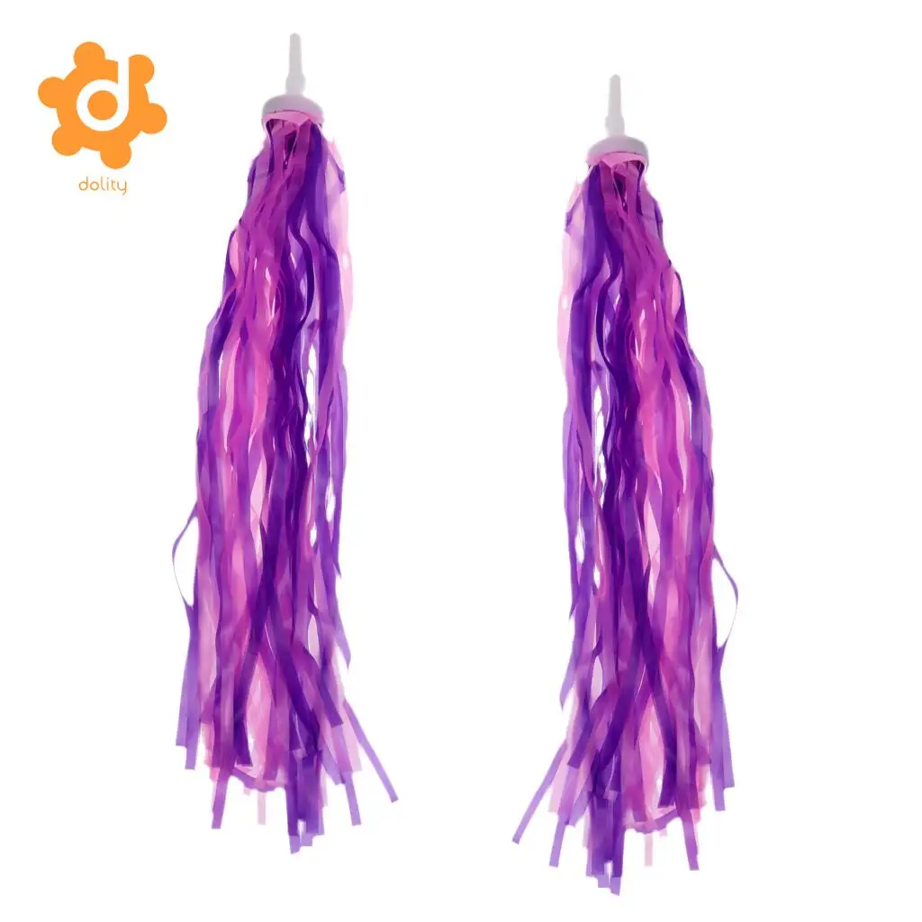4 Pair (8Pcs) Boys Girls Bicycle Tricycle Scooter Handlebar Streamers Tassels Kids Bike Accessories Grip Decoration