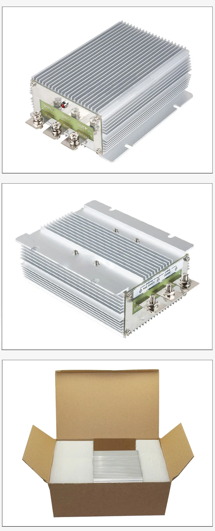 DC24V для DC12V 50 ампер постоянного тока в переменный конвертер, DC-DC понижающий трансформатор 24 В до 12 В 50A Питание