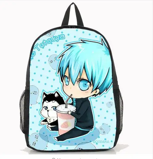 

New Hot Unisex Kuroko no Basuke Bag Student School Bags Kuroko Tetsuya Anime Cosplay Backpack Free Shipping