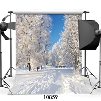 

SJOLOON winter photography backdrops snow forest photography background sylva photography backdrops for photo studio vinyl props