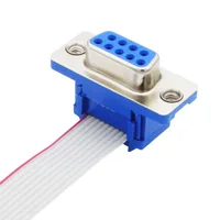 DB9 crimp type connector male female plug serial port connectors D-SUB RS232 adapter 4