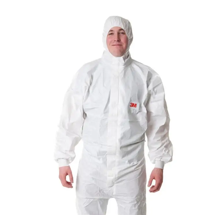 

White hooded splash-proof jumpsuit Type5 & 6 protective clothing