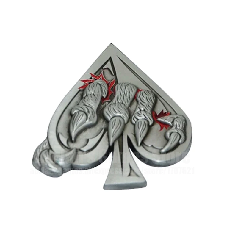 

Limited Edition! Embossing Beast Claw Design PokerStars Dealer Button Playing Card Guard Poker Accessory Emboss Poker Chips Set